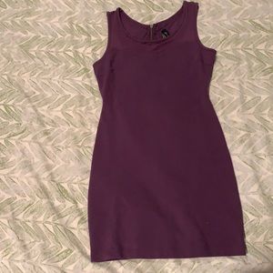 Plum mini dress
